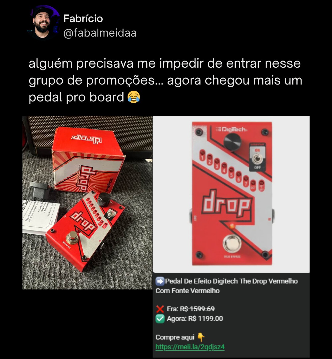 Depoimento de Fabrício — Digitech The Drop